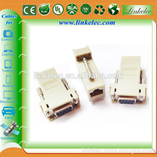 db9 female to rj45 male d-sub computer adapter cable